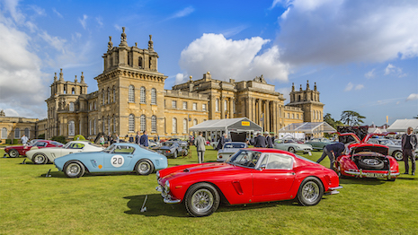 Britain's Blenheim Palace is home to the Salon Privé Concours d’Elégance, a car show that attracts wealthy fans of bespoke, classic and luxury cars. Image credit: Salon Privé 