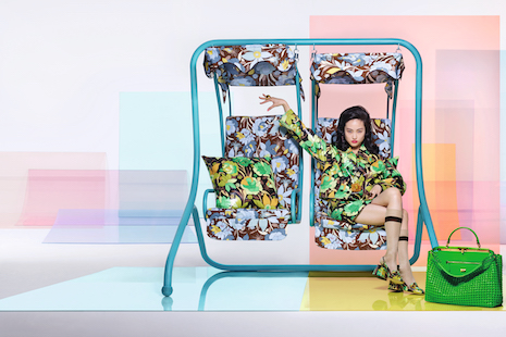 Model Jing Wen in Fendi's women's spring/summer 2020 collection ad campaign shot by British photographer Nick Knight. Image courtesy of Fendi