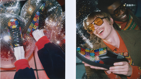 Gucci takes another shot at the Seventies with its campaign and product for the GG Psychedelic Collection. Image courtesy of Gucci