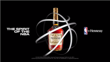 Hennessy tapped ad agency Droga5 to create a spot called Lines to acknowledge the Cognac brand's new appointment as the official spirit of the National Basketball Association. The spot airs on TV, digital and social channels. Image credit: Hennessy 