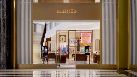 Hermès this week opened its new store in Kuwait at The Avenues, the second-largest shopping center in the Middle East. Image credit: Hermès