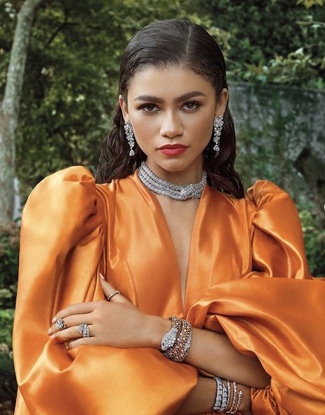 Zendya stars in Bulgari's "Mai Troppo" campaign. Credit: LVMH