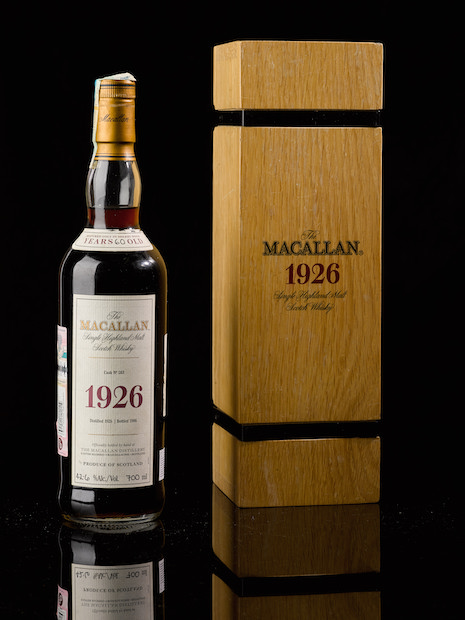 Sotheby’s first Single-Owner whisky auction earned $10 million, the highest total for any private whisky collection offered at auction. Image courtesy of Sotheby's