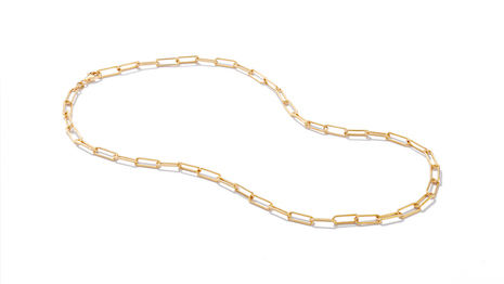 Saks Off 5th Gold Vermeil Paperclip Chain Necklace. Image courtesy of Saks Off 5th