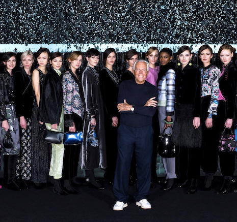 Giorgio Armani fashion show at Milan Fashion Show 2020. Image credit: Giorgio Armani Instagram