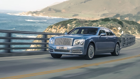 The Bentley Mulsanne had a 10-year run, serving as a grand limousine to the affluent. Its successor is the new Flying Spur. Image courtesy of Bentley Motors