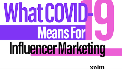 "What Covid-19 means for influencer marketing" report by Influencer Intelligence. Image courtesy of Influencer Intelligence