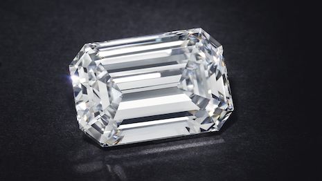 Estimated at $1 million to $2 million, this 28.86-carat diamond ring is claimed to be the highest-valued lot ever offered for sale online at Christie’s.Image courtesy of Christie's