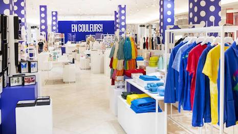 Le Bon Marché aims to lift the spirit of shoppers with color. Image credit: LVMH