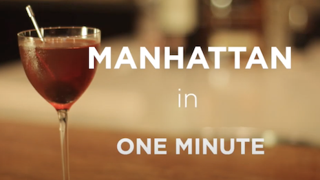 Fantastic Recipes video series from Mandarin Oriental includes a recipe for a Manhattan. Image credit: Mandarin Oriental