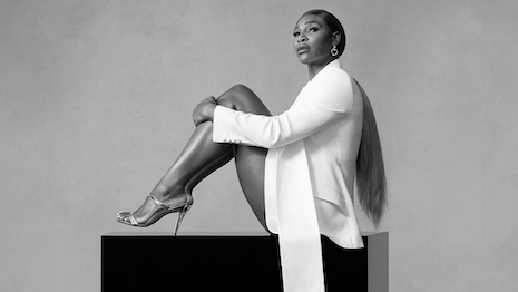 New global spokeswoman and tennis star Serena Williams features in footwear maker Stuart Weitzman's latest campaign. Image courtesy of Stuart Weitzman, photo by Ethan James Green