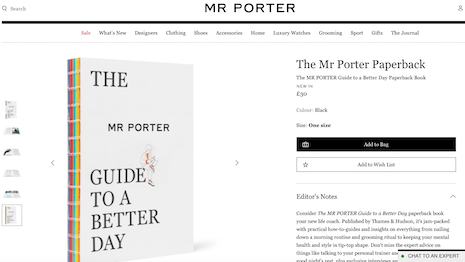 Mr Porter Guide to a Better Day (Thames & Hudson, June 15, 2020, $40)