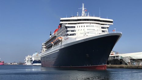 Queen Mary 2 in her home port of Southampton, England. Image credit: Neil Sackley, Cunard