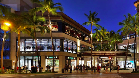 Taubman claims its U.S.-owned properties are the most productive in the publicly held U.S. regional mall industry. Image credit: Taubman Centers