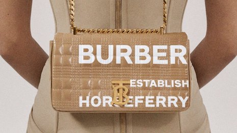 Burberry is turning its focus increasingly on higher-profit leather goods as the U.K. label comes to grips with the COVID-19 fallout. Image credit: Burberry