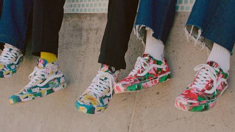Sneakers collaborations are hot for luxury brands and a high-profit-margin item. Image courtesy of Kenzo