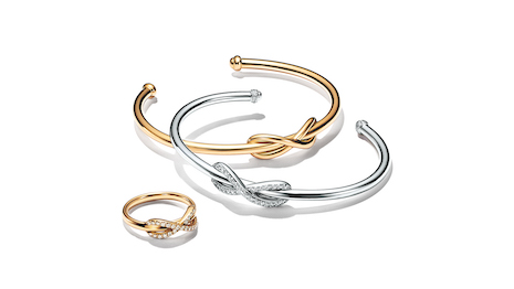 All profits from the sale of the Tiffany Infinity Collection through Aug. 31 will go to COVID-19 relief. Image courtesy of Tiffany & Co.