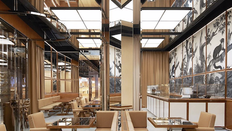 Thomas’s Cafe at Burberry Open Spaces the brand's new social retail store in Shenzhen, China. Image credit: Burberry