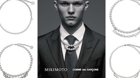 Comme des Garçons and Mikimoto have partnered on seven new pearl necklaces. Image courtesy of Mikimoto