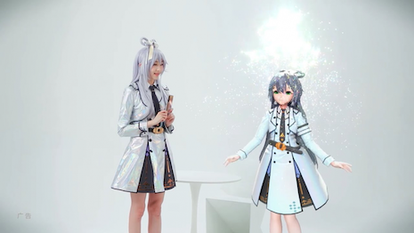  Originating in Japan, the virtual idol trend is spilling over to mainstream livestreaming sites like Douyin and Taobao Live. Image credit: YouTube