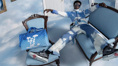 Louis Vuitton's new menswear campaign uses clouds as a symbol of universal freedom. Image credit: Louis Vuitton