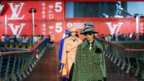 Luxury brands that are staying afloat in China integrate both online and offline journeys and provide consistent experiences via omnichannel strategies. Image credit: Louis Vuitton spring 2021 Shanghai Show