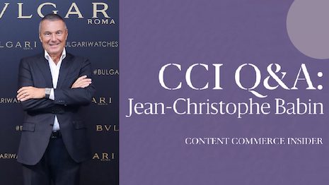 Jean-Christophe Babin is CEO of Bulgari. Image credit: Bulgari