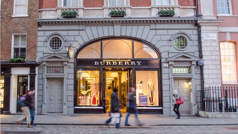 Burberry’s Christmas quarter is not looking too merry, with COVID-induced store closures and travel restrictions resulting in a 9 percent drop in store sales. Image credit: Shutterstock