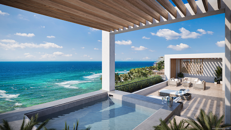 Each penthouse will have a private pool. Image courtesy of Mandarin Oriental