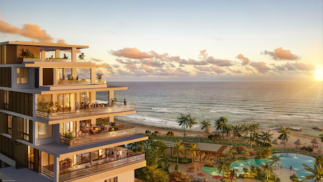 Rendering of The Residences at Mandarin Oriental, Grand Cayman, expected to open in 2025. Image courtesy of Mandarin Oriental