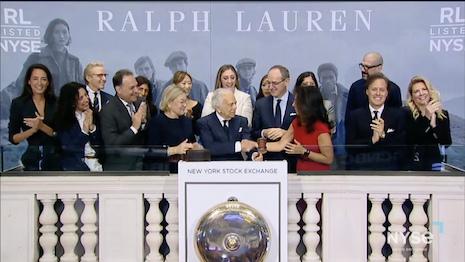 Image of Ralph Lauren at NYSE opening bell ceremony