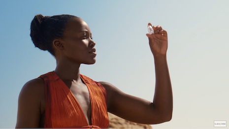 Academy Award-winning actor Lupita Nyong’o is the star of a new spot focused on tracing the life of a natural diamond from source to finished product in De Beers' Enchanted Lotus collection. Image credit: De Beers