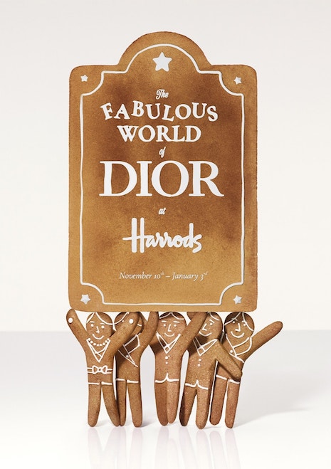 Promo for "The Fabulous World of Dior" holiday collaboration with London department store Harrods. Image credit: Dior, Harrods