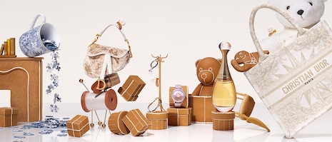 Dior accessories for the Harrods holiday store effort. Image credit: Dior, Harrods