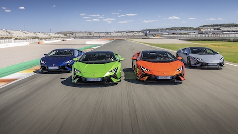 Italy's Lamborghini is moving away from the combustion engine as it transitions to a hybrid model. Image credit: Lamborghini