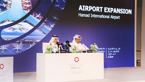 Press conference for Qatar's Hamad International Airport as the hub pursues more travelers with enhanced retail and hospitality experiences. Image credit: Hamad International Airport