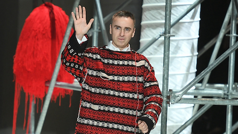 Fashion Designer Raf Simons walks the runway for Calvin Klein 205W39NYC during New York Fashion Week at the American Stock Exchange Building on February 13, 2018 in New York City. 