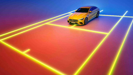 Roger Federer and Mercedes-Benz are tapping each other audiences for the new Neon Legacy effort. Image credit: Mercedes-Benz