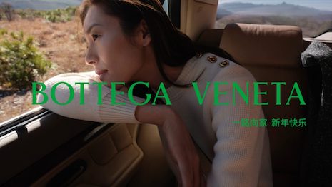 Bottega Veneta focuses on the concept of “Reunion in Motion,” inspired by the anticipation and emotion of returning home for the holidays. Image credit: Bottega Veneta