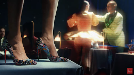 The new Louboutin Starlight Collection campaign film showcases cosmic pieces. Image credit: Louboutin