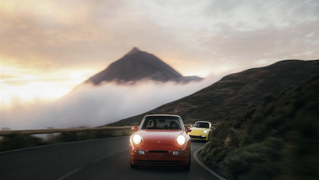 Pop artist Diego Izquierdo gives readers a native's view of Tenerife as he winds round the bends of Teide National Park in his Porsche 944. Image Credit: Porsche