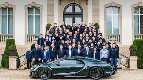 Atelier at Molsheim experienced its highest yielding year, churning out more vehicles than ever before in its 17 years. Image credit: Bugatti