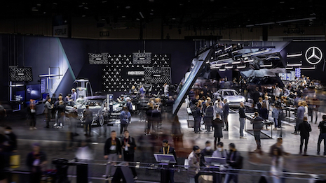 Mercedes-Benz sits among a list of top automakers with large respective CES presences. This year proved no exception. Image credit: Marcedes-Benz