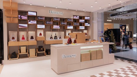 Hennessy's new travel retail shop in Paris is the first from the brand. Image courtesy of Hennessy