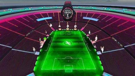 Hublot debuts its first AI stadium, partnering with experts in virtual reality and design. Image credit: Hublot