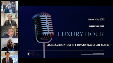 Mickey Alam Khan, president of Luxury Portfolio International, hosts expert panel discussing luxury real estate in the year ahead. Image credit: Luxury Portfolio International
