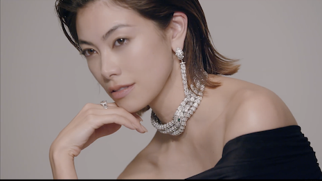 Japanese model and actress Hikari is seen wearing items from the Serpenti collection in newly released campaign. Image credit: Bulgari