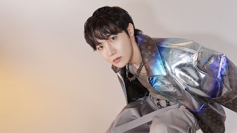 j-hope, member of global K-Pop sensation BTS, rocks Louis Vuitton’s latest fall/winter 2023 menswear collection as the house's new ambassador. Image courtesy of Louis Vuitton