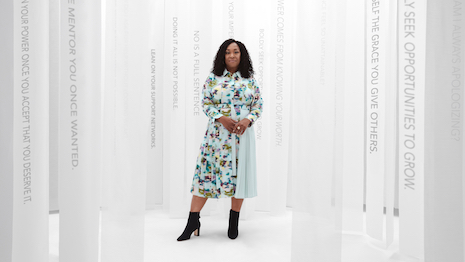 Award-winning television creator, producer, author and CEO Shonda Rhimes lifts the brand’s spring effort. Image credit: St. John