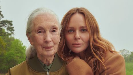 Stella McCartney teams up with green leaders like Dr. Jane Goodall in the newest educational campaign from the brand- 'Stella Voices.' Image credit: Stella McCartney
